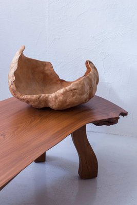 Large Swedish Burl Wood Bowl-KO-1702936