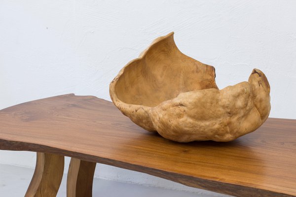 Large Swedish Burl Wood Bowl-KO-1702936