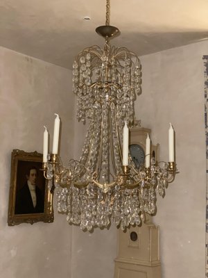 Large Swedish Chandelier, 1860-VAP-1124552