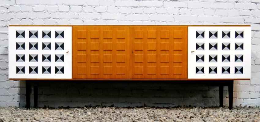 Large Swedish Chest of Drawers with Three-Dimensional Front, 1960s