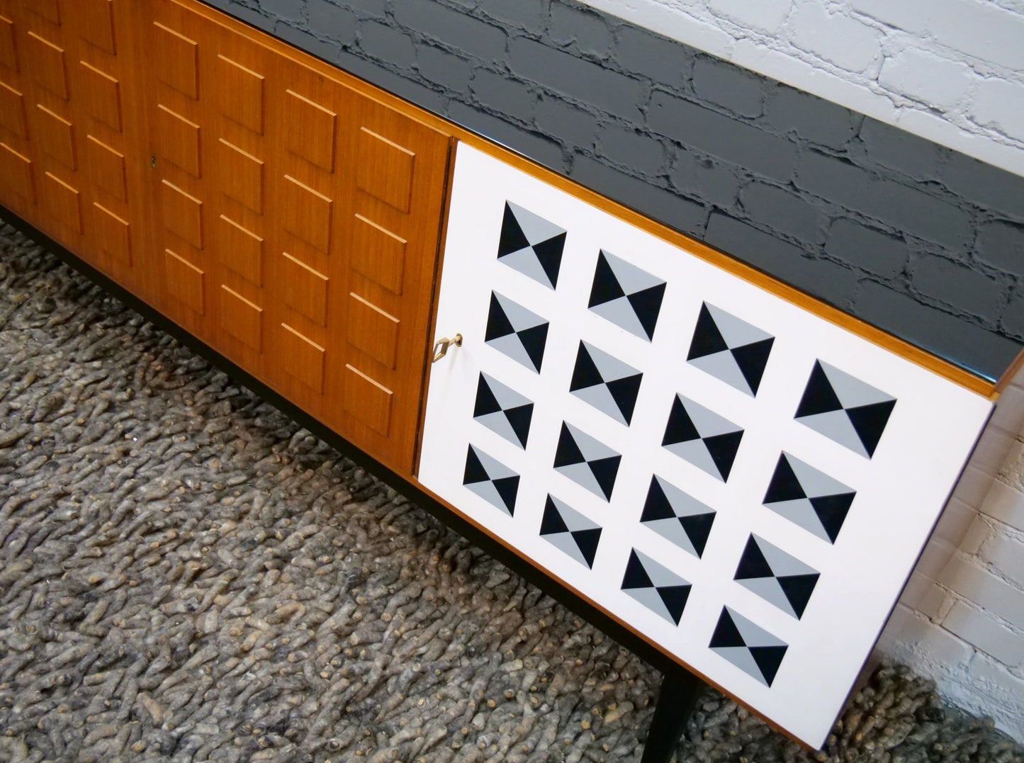 Large Swedish Chest of Drawers with Three-Dimensional Front, 1960s