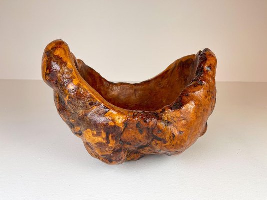 Large Swedish Folk Art Organic Burl Bowl, 1960s-UYK-890159