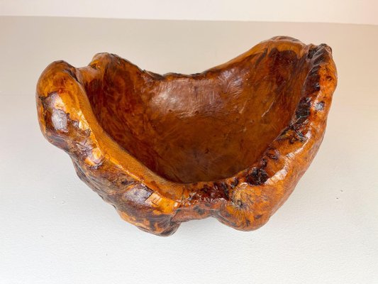 Large Swedish Folk Art Organic Burl Bowl, 1960s-UYK-890159