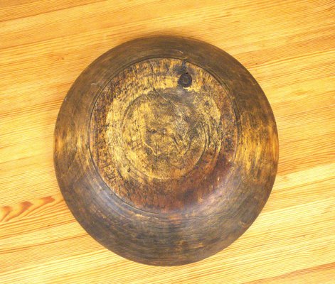 Large Swedish Folklore Wooden Bowl-UDU-1807772