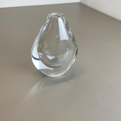 Large Swedish Lucid Drop Glass Vase by Sven Palmqvist for Orrefors, 1970s-QZ-1091370