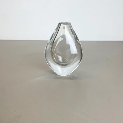 Large Swedish Lucid Drop Glass Vase by Sven Palmqvist for Orrefors, 1970s-QZ-1091370