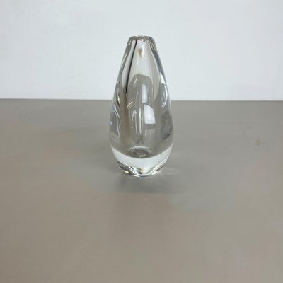 Large Swedish Lucid Drop Glass Vase by Sven Palmqvist for Orrefors, 1970s-QZ-1091370