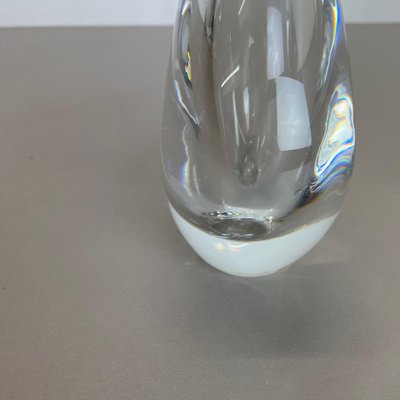 Large Swedish Lucid Drop Glass Vase by Sven Palmqvist for Orrefors, 1970s-QZ-1091370