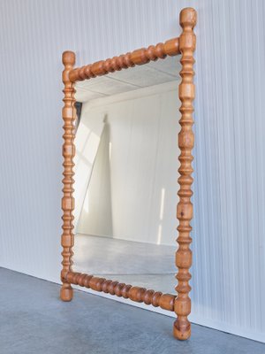 Large Swedish Modern Mirror in Pine from Markaryd, Sweden, 1960s-FMT-1772367