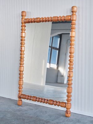 Large Swedish Modern Mirror in Pine from Markaryd, Sweden, 1960s-FMT-1772367