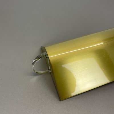 Large Swing Arm Brass & Acrylic Glass Wall Light in the style of Stilnovo, Italy, 1970s-QZ-1813060