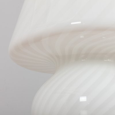 Large Swirl Murano Glass Mushroom Table Lamp by Paolo Venini for Venini, Italy, 1960s-UE-986322