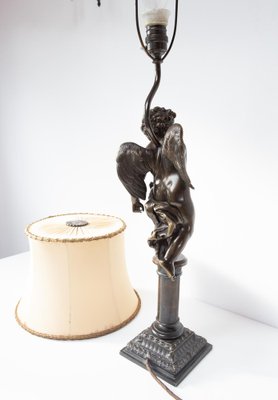 Large Table Lamp in Bronze, 1970s-JWI-1807832