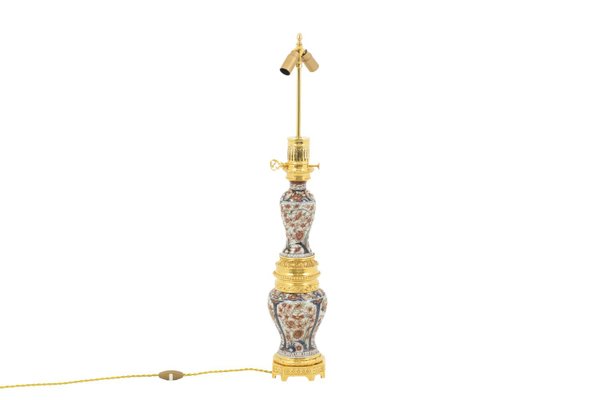 Large Table Lamp in Imari Porcelain and Gilt Bronze, 1880s-CEJ-667517