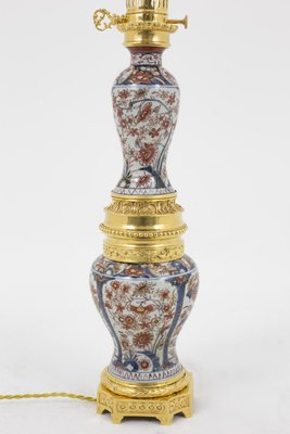 Large Table Lamp in Imari Porcelain and Gilt Bronze, 1880s-CEJ-667517