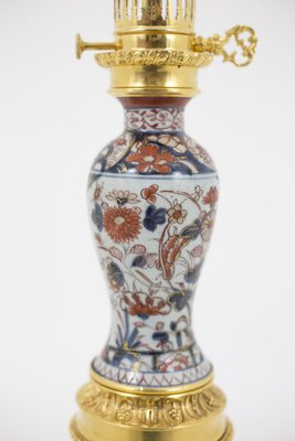 Large Table Lamp in Imari Porcelain and Gilt Bronze, 1880s-CEJ-667517