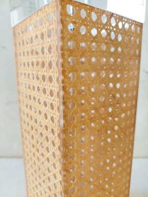 Large Table Lamp in Rattan and Acrylic Glass in the style of Dior-TDA-1720089