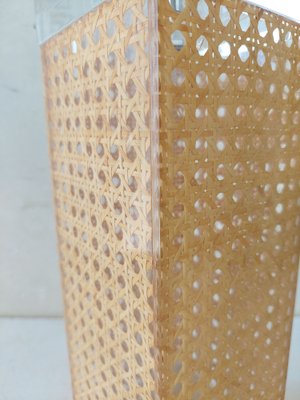 Large Table Lamp in Rattan and Acrylic Glass in the style of Dior-TDA-1720089