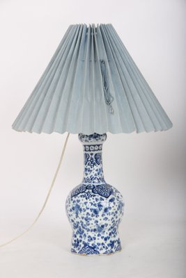 Large Table Lamps in Antique Dutch Delft, 18th Century, Set of 2-DQ-1371455