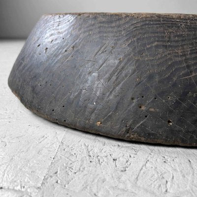 Large Taishō Decorative Wooden Dough Bowl, Japan, 1920s-DWL-1807026