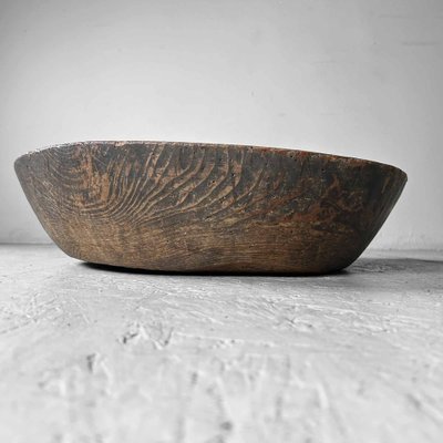 Large Taishō Decorative Wooden Dough Bowl, Japan, 1920s-DWL-1807026