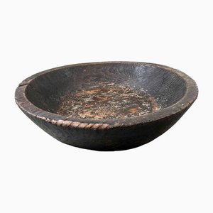 Large Taishō Decorative Wooden Dough Bowl, Japan, 1920s-DWL-1807026