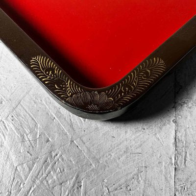 Large Taishō Era Urushi Lacquer Tray, Japan, 1920s-DWL-1816211