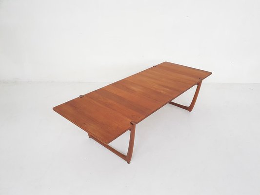 Large Teak Coffee Table by Peter Hvidt and Orla Molgaard Nielsen Model Fd 575 for France and Son, Denmark, 1950s-ZO-1813006