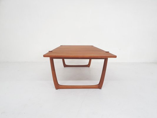 Large Teak Coffee Table by Peter Hvidt and Orla Molgaard Nielsen Model Fd 575 for France and Son, Denmark, 1950s-ZO-1813006