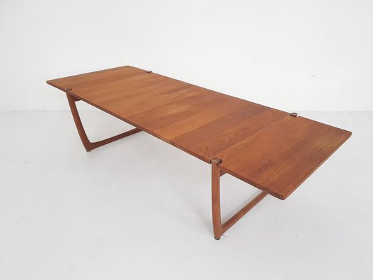 Large Teak Coffee Table by Peter Hvidt and Orla Molgaard Nielsen Model Fd 575 for France and Son, Denmark, 1950s-ZO-1813006