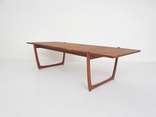 Large Teak Coffee Table by Peter Hvidt and Orla Molgaard Nielsen Model Fd 575 for France and Son, Denmark, 1950s-ZO-1813006