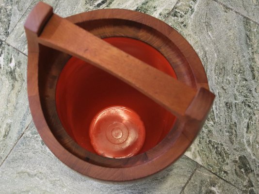 Large Teak Ice Bucket or Wine Cooler by Jens H. Quistgaard for Dansk Design, Denmark, 1950-1960-BPJ-1406397