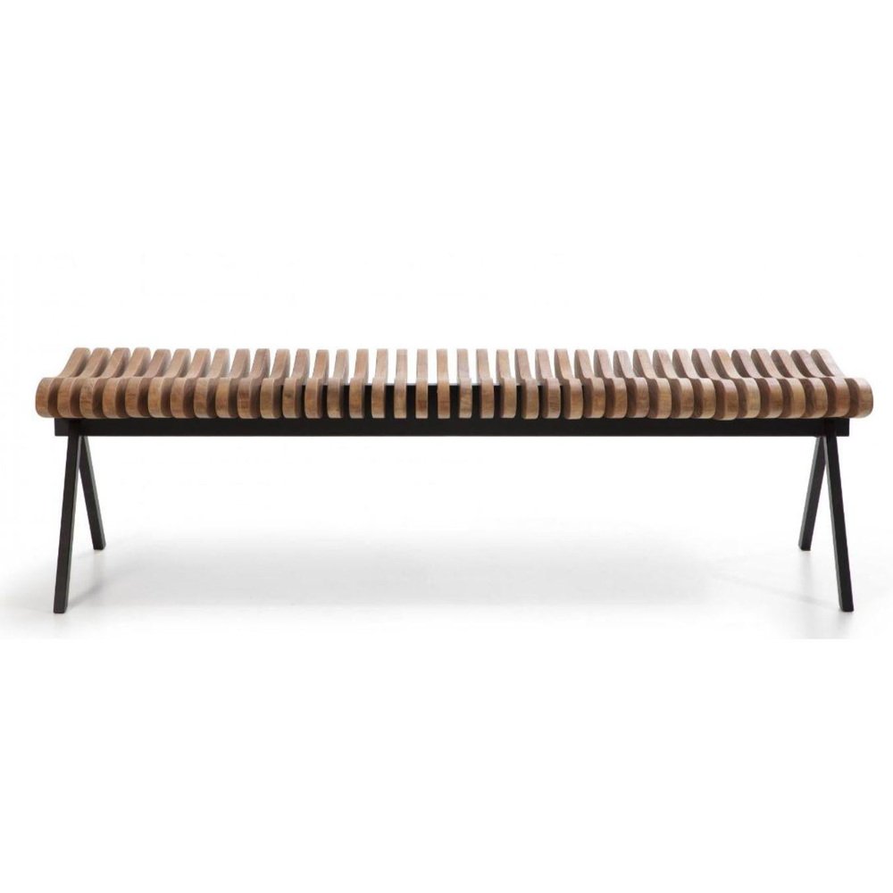 Large Teak Perlude Bench by Caroline Voet