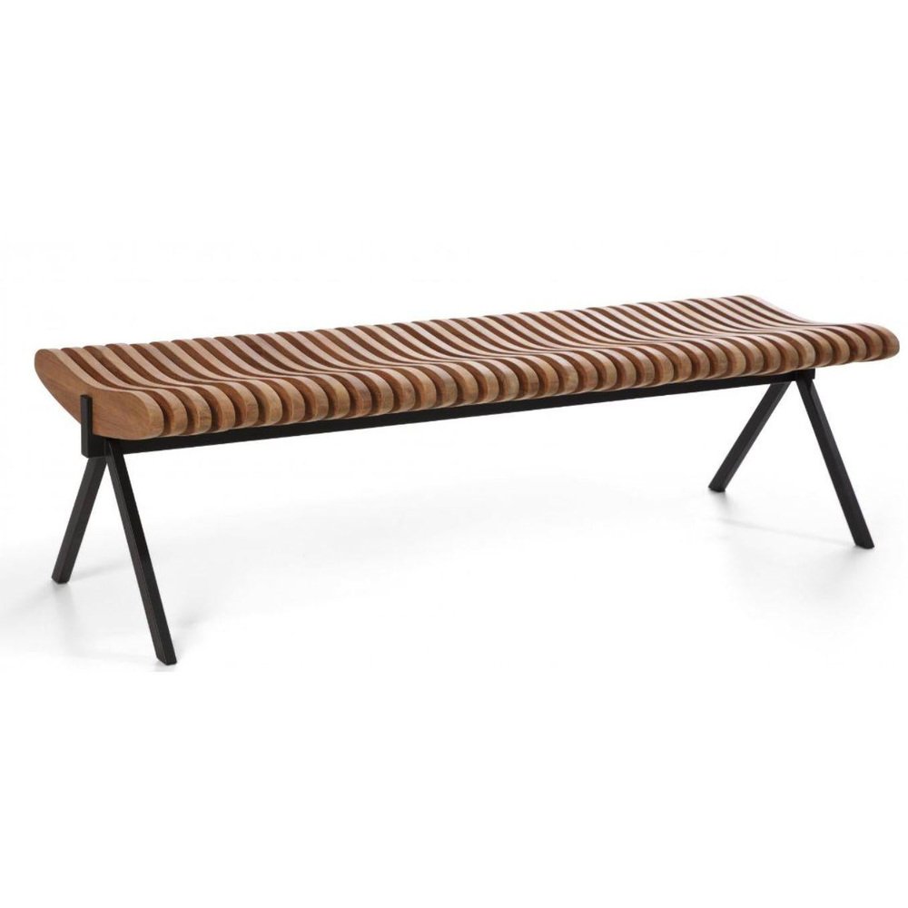 Large Teak Perlude Bench by Caroline Voet