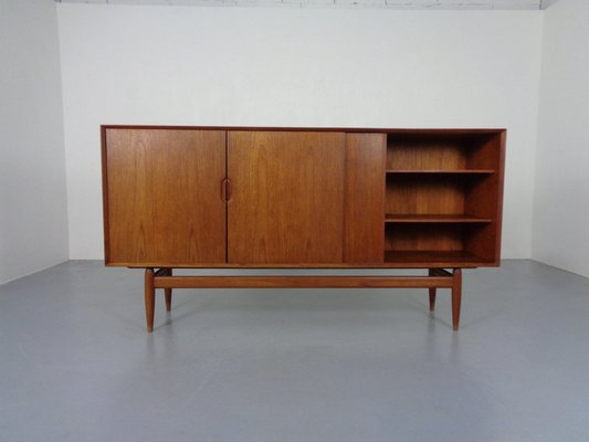 Large Teak Sideboard by Henry Rosengren Hansen for Brande Møbelindustri, 1950s-RDW-1723341