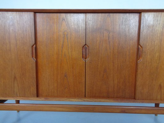 Large Teak Sideboard by Henry Rosengren Hansen for Brande Møbelindustri, 1950s-RDW-1723341