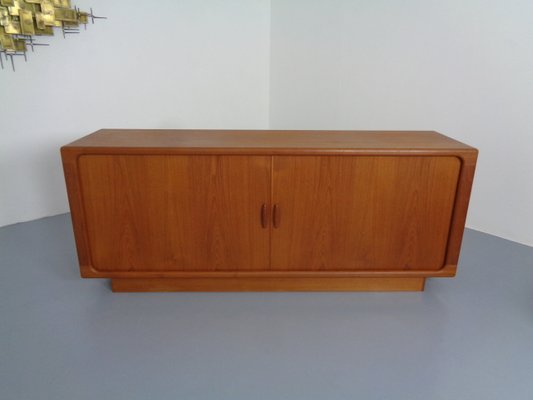 Large Teak Tambour Sideboard from Dyrlund, 1960s-RDW-999984