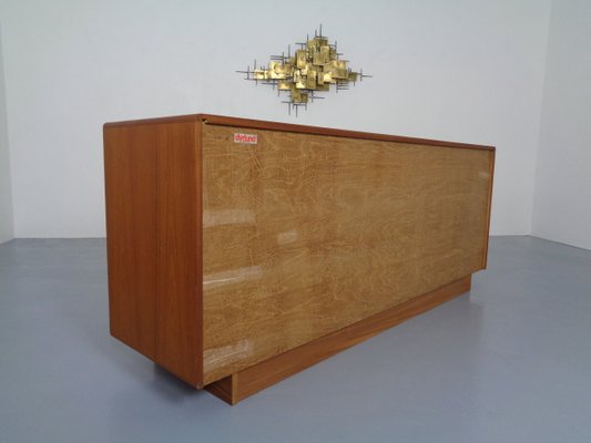 Large Teak Tambour Sideboard from Dyrlund, 1960s-RDW-999984