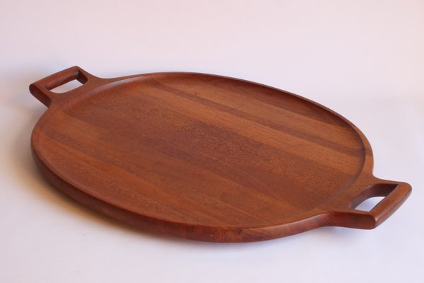 Large Teak Wooden Serving Tray by Jens Quistgaard for Dansk Designs-PLT-1104607