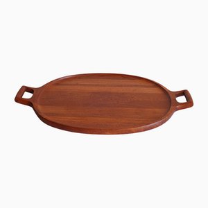 Large Teak Wooden Serving Tray by Jens Quistgaard for Dansk Designs-PLT-1104607