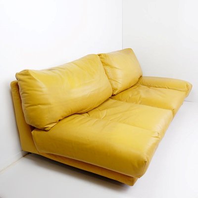 Large Tema 2-Seater Sofa in Leather by A. Piazzesi, Italy, 1980s-JG-1785183