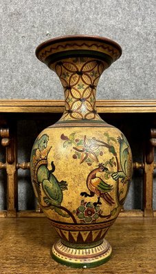 Large Terracotta Vase Painted by Montopoli Etruria, Italy-MWB-1761721