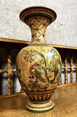 Large Terracotta Vase Painted by Montopoli Etruria, Italy-MWB-1761721