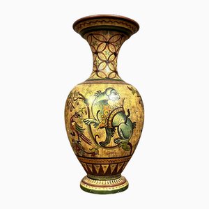 Large Terracotta Vase Painted by Montopoli Etruria, Italy-MWB-1761721