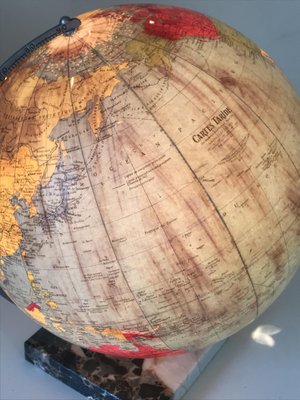 Large Terrestrial Globe in Glass and Marble, 1962-NER-1389305