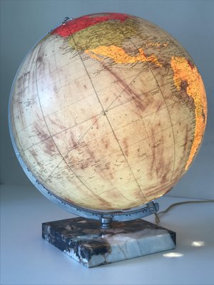 Large Terrestrial Globe in Glass and Marble, 1962-NER-1389305