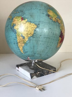 Large Terrestrial Globe in Glass and Marble, 1962-NER-1389305