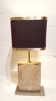 Large Textured Shell Limestone Table Lamp by Albert Tormos, 1970s-PCJ-1240988