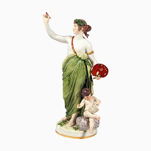 Large The Painting Allegory Figurine attributed to Johann Christian Hirt for Meissen, 1885-EMT-1725827