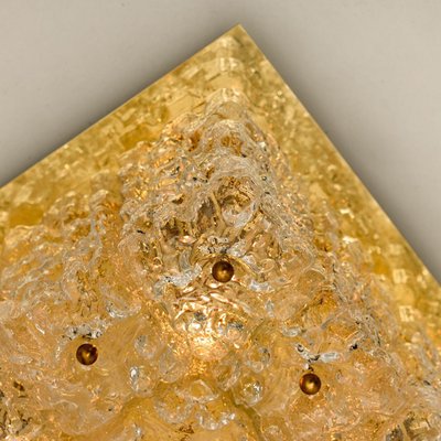 Large Thick Textured Glass Ceiling Flushmount from Kaiser, 1960s-VDW-1287202